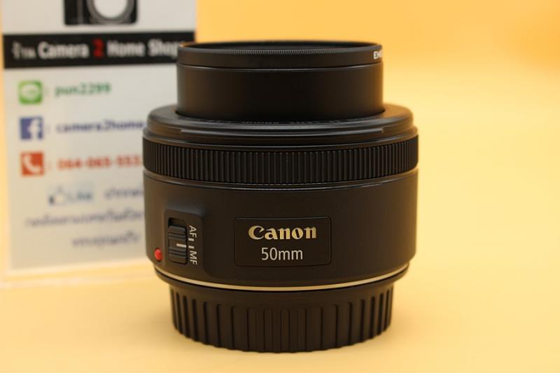 ขาย Lens CANON EF 50mm F/1.8 STM มีประกันศูนย์ถึง 27-01-64 สภาพสวยใหม่  ไร้ฝ้า รา ตัวหนังสือคมชัด